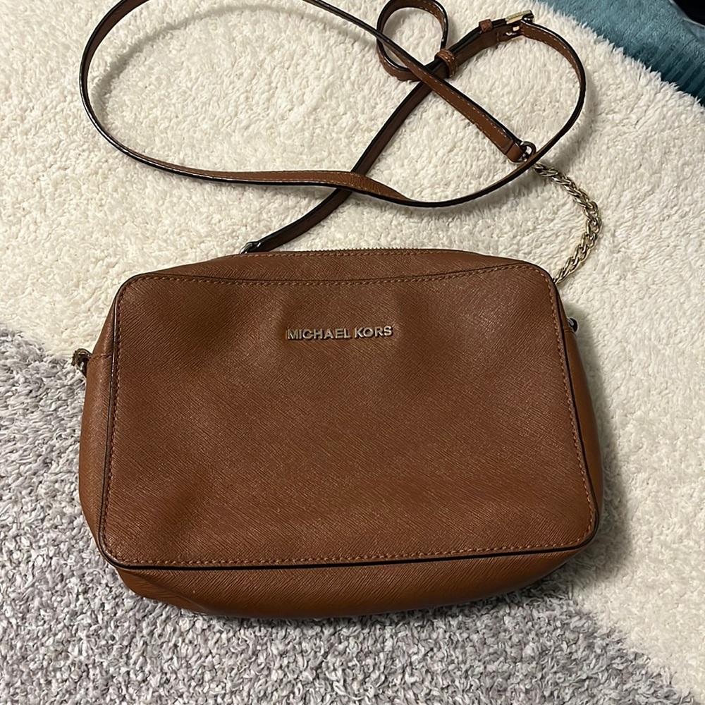 Michael Kors Leather Crossbody Bag